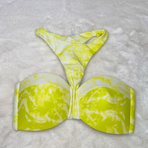 MIKOH Padded Bandeau High Neck Bikini Top Size Small